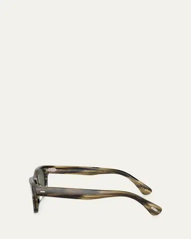 Oliver Peoples Men's Rosson Sun Acetate Rectangle Sunglasses | Thumbnail 9
