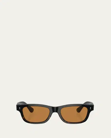 Oliver Peoples Men's Rosson Sun Acetate Rectangle Sunglasses | Thumbnail 10