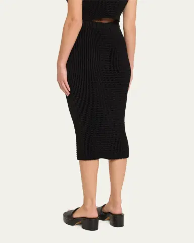 Issey Miyake Spongy Bk 46 Body-Con Midi Skirt | Thumbnail 3 Issey Miyake Spongy Bk 46 Body-Con Midi Skirt | Thumbnail 3