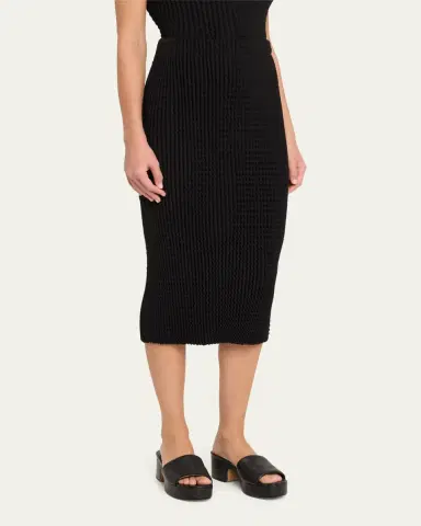 Issey Miyake Spongy Bk 46 Body-Con Midi Skirt | Thumbnail 4 Issey Miyake Spongy Bk 46 Body-Con Midi Skirt | Thumbnail 4