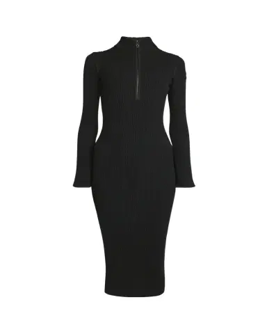 Moncler Ribbed Knit Long-Sleeve Sweater Dress | Thumbnail 1 Moncler Ribbed Knit Long-Sleeve Sweater Dress | Thumbnail 1