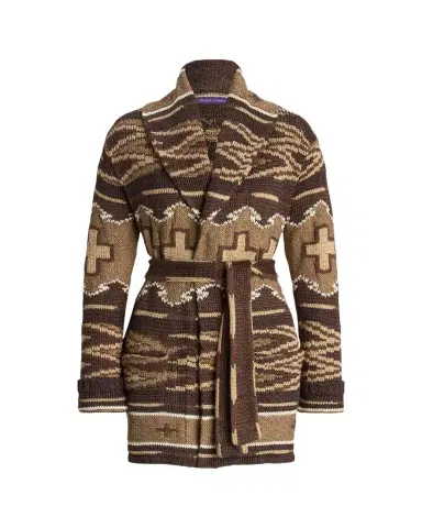Ralph Lauren Collection Silk-Linen Shawl-Collar Cardigan | Thumbnail 1