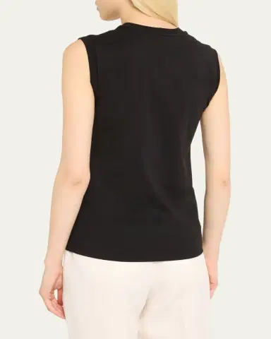 Toteme Jersey Sleeveless Tee | Thumbnail 4