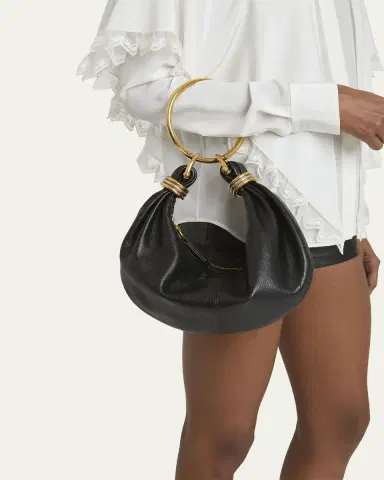 Chloé Bracelet Bag Mini in Shiny Grained Calfskin | Thumbnail 2