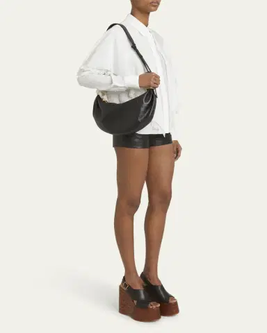 Chloé Bracelet Bag Mini in Shiny Grained Calfskin | Thumbnail 5