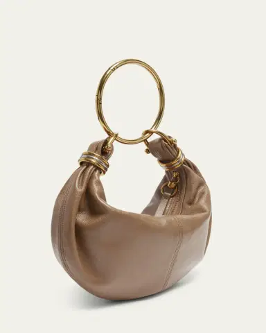 Chloé Bracelet Bag Mini in Shiny Grained Calfskin | Thumbnail 7