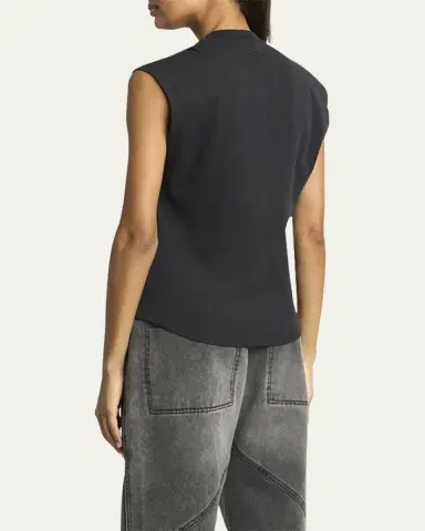 Isabel Marant Nayda Twisted Cap-Sleeve T-Shirt | Thumbnail 3