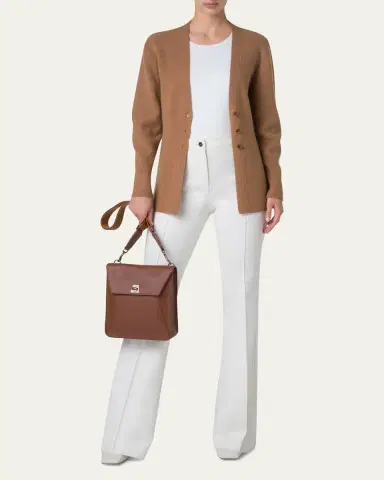 Akris Anouk Medium Calfskin Messenger Bag | Thumbnail 4 Akris Anouk Medium Calfskin Messenger Bag | Thumbnail 4