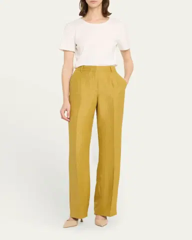 Lafayette 148 New York Ribbed Crewneck Cotton T-Shirt | Thumbnail 6