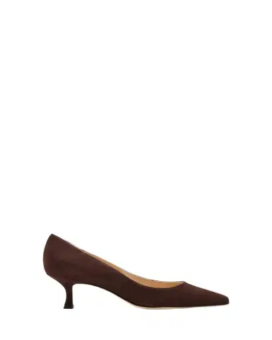Manolo Blahnik Srila Suede Stiletto Pumps | Thumbnail 1