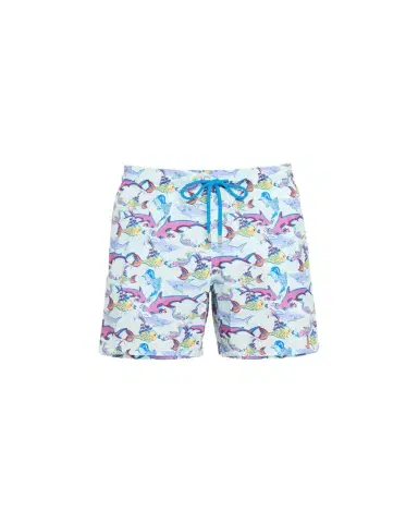 Vilebrequin Men's Allover Fish-Print Swim Shorts | Thumbnail 1 Vilebrequin Men's Allover Fish-Print Swim Shorts | Thumbnail 1