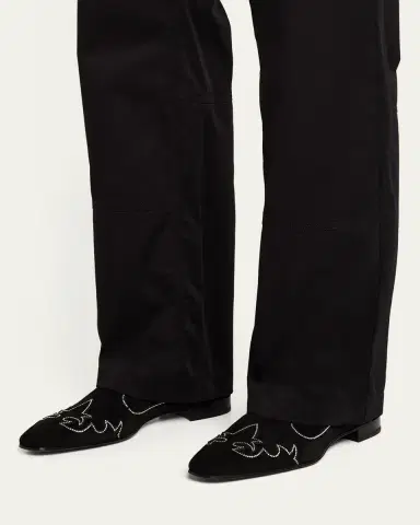 Christian Louboutin Men's Dandysiago Rhinestone and Leather Loafers | Thumbnail 2 Christian Louboutin Men's Dandysiago Rhinestone and Leather Loafers | Thumbnail 2