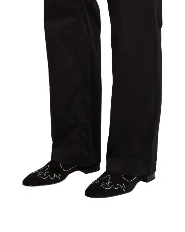 Christian Louboutin Men's Dandysiago Rhinestone and Leather Loafers