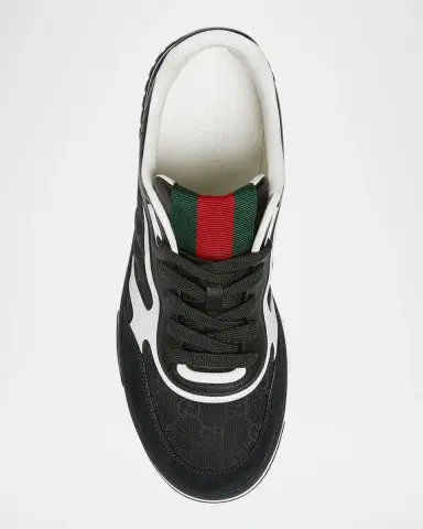 Gucci Men's Re-Web GG Supreme Canvas and Leather Sneakers | Thumbnail 16 Gucci Men's Re-Web GG Supreme Canvas and Leather Sneakers | Thumbnail 16
