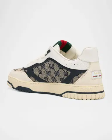 Gucci Men's Re-Web GG Supreme Canvas and Leather Sneakers | Thumbnail 19 Gucci Men's Re-Web GG Supreme Canvas and Leather Sneakers | Thumbnail 19