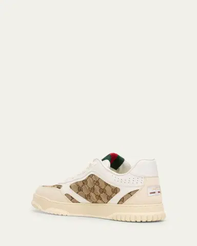 Gucci Men's Re-Web GG Supreme Canvas and Leather Sneakers | Thumbnail 8 Gucci Men's Re-Web GG Supreme Canvas and Leather Sneakers | Thumbnail 8