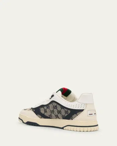 Gucci Men's Re-Web GG Supreme Canvas and Leather Sneakers | Thumbnail 10 Gucci Men's Re-Web GG Supreme Canvas and Leather Sneakers | Thumbnail 10