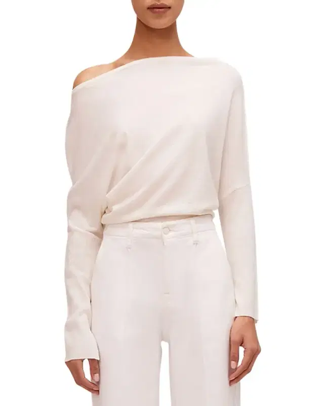 Lavina Draped Off-Shoulder Sweater
