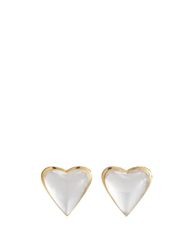 ALAIA Heart Bombe Earrings