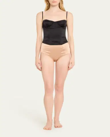 Kiki de Montparnasse Tous Les Jours Charmeuse Bustier | Thumbnail 2 Kiki de Montparnasse Tous Les Jours Charmeuse Bustier | Thumbnail 2