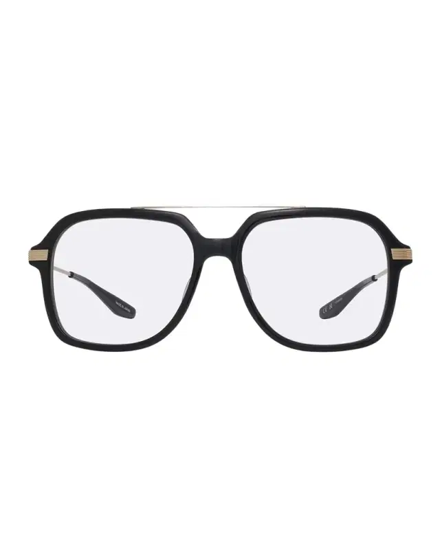 Barton Perreira D. Ellis Zyl & Titanium Square Glasses