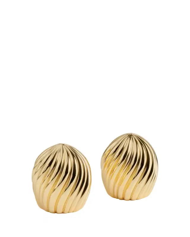 L'Objet Gold-Tone Ripple Spice Jewels Set of 2