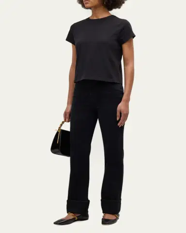 AGOLDE Adine Cropped Short Sleeve Tee | Thumbnail 2