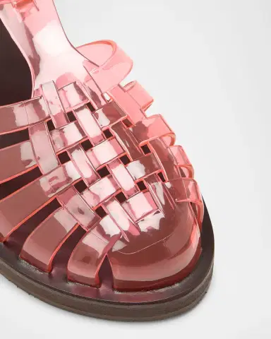 Ancient Greek Sandals Homeria Transparent Jelly Fisherman Sandals | Thumbnail 2