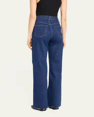 SLVRLAKE Grace Wide-Leg Raw Hem Jeans | Thumbnail 3