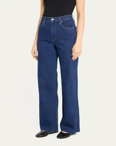 SLVRLAKE Grace Wide-Leg Raw Hem Jeans | Thumbnail 4