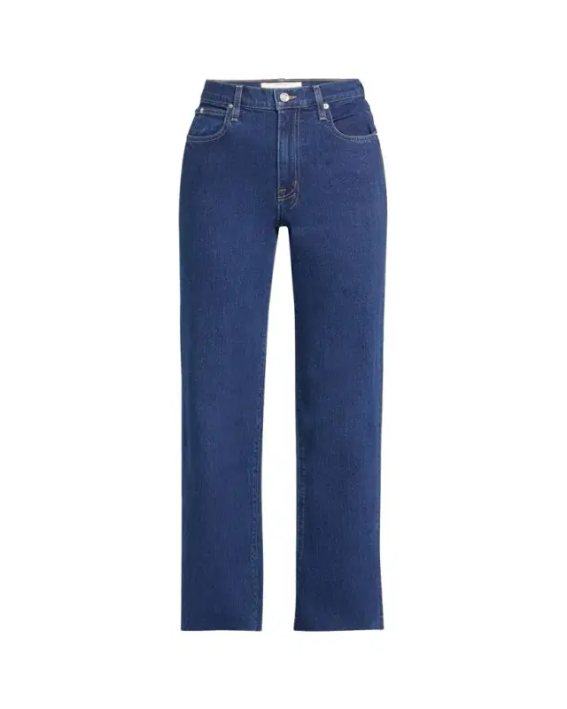 SLVRLAKE Grace Wide-Leg Raw Hem Jeans