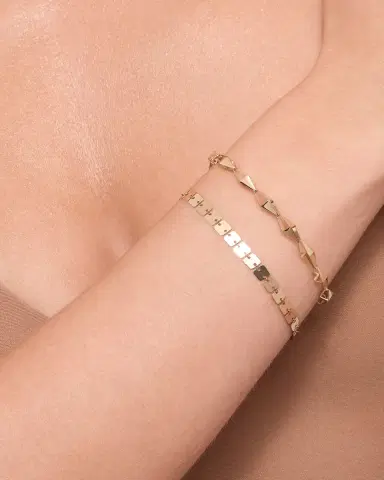 Lana 14K Gold Laser 3D Kite Bracelet | Thumbnail 2