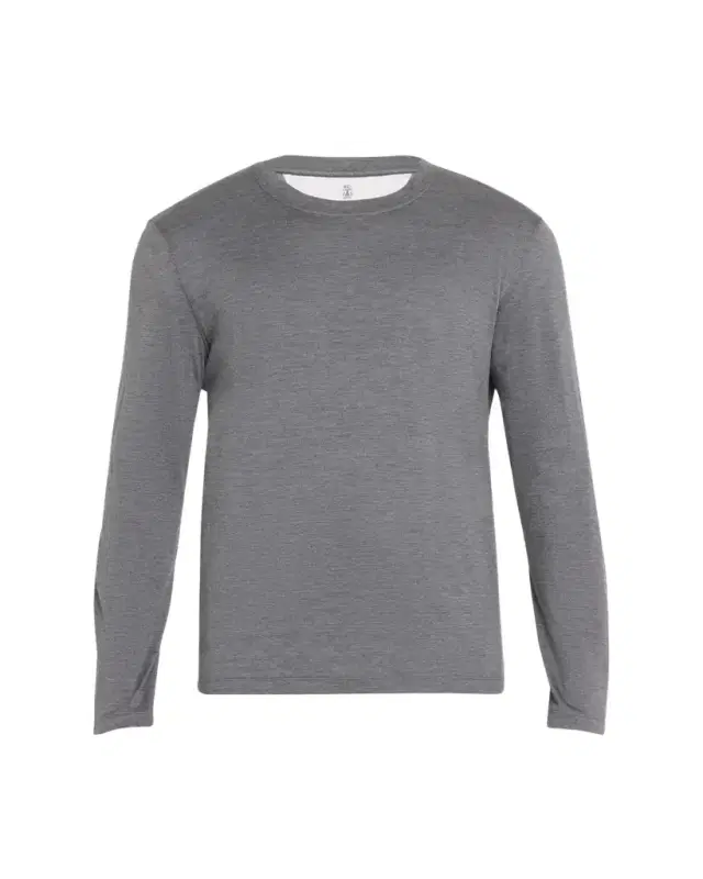 Men's Silk and Cotton Long-Sleeve T-Shirt