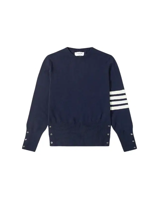 Men's Striped-Sleeve Cashmere Sweater