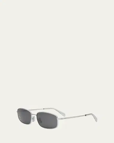 Celine Men's Triomphe Metal Rectangle Sunglasses | Thumbnail 2 Celine Men's Triomphe Metal Rectangle Sunglasses | Thumbnail 2