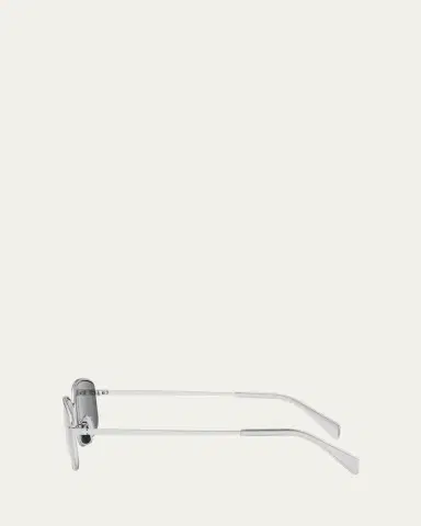 Celine Men's Triomphe Metal Rectangle Sunglasses | Thumbnail 3 Celine Men's Triomphe Metal Rectangle Sunglasses | Thumbnail 3