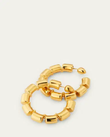 Alaïa Goldtone Coil Hoop Earrings | Thumbnail 3