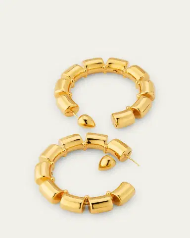Alaïa Goldtone Coil Hoop Earrings | Thumbnail 4