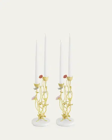 Michael Aram Wildflowers Candleholders, Set of 2 | Thumbnail 4