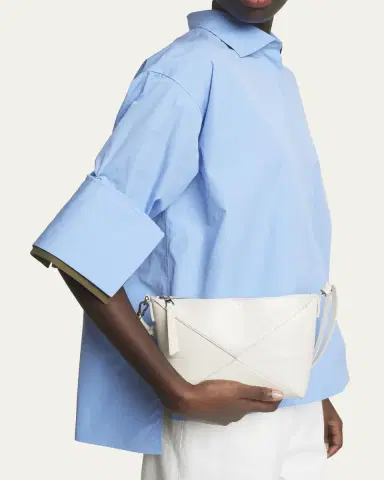 LOEWE Puzzle Fold Leather Pouch Shoulder Bag | Thumbnail 2 LOEWE Puzzle Fold Leather Pouch Shoulder Bag | Thumbnail 2