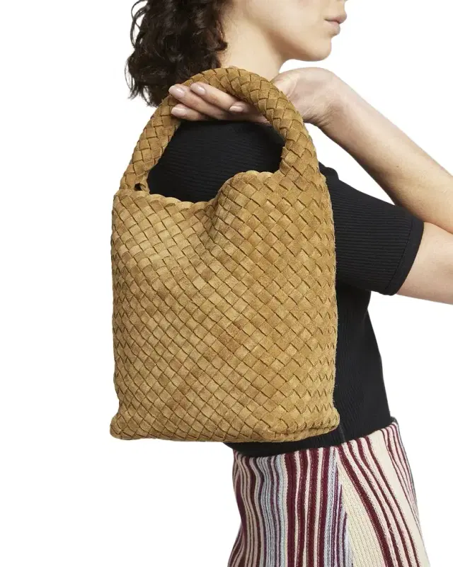 Cabat Suede Cashmere Bucket Bag
