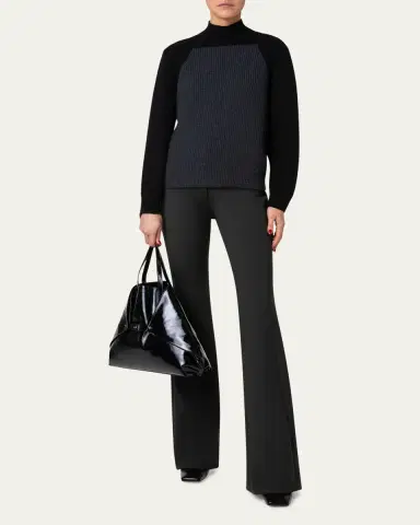 Akris Ai Medium Lacquered Leather Tote Bag | Thumbnail 4