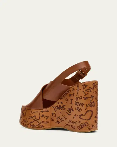 Chloé Maxime Leather Crisscross Platform Sandals | Thumbnail 6 Chloé Maxime Leather Crisscross Platform Sandals | Thumbnail 6