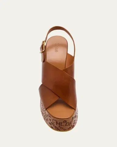 Chloé Maxime Leather Crisscross Platform Sandals | Thumbnail 7 Chloé Maxime Leather Crisscross Platform Sandals | Thumbnail 7