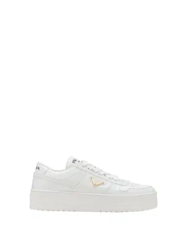 Prada Downtown Leather Low-Top Sneakers | Thumbnail 1 Prada Downtown Leather Low-Top Sneakers | Thumbnail 1
