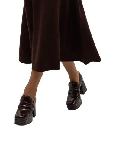 Gianvito Rossi Patent Platform Penny Loafers | Thumbnail 1 Gianvito Rossi Patent Platform Penny Loafers | Thumbnail 1