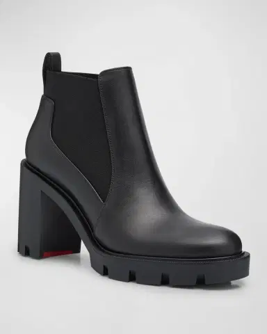 Christian Louboutin 70mm Marchacroche Leather Chelsea Booties | Thumbnail 2 Christian Louboutin 70mm Marchacroche Leather Chelsea Booties | Thumbnail 2