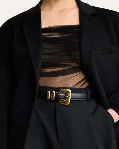 Déhanche Tetra Buckle Leather Belt | Thumbnail 2