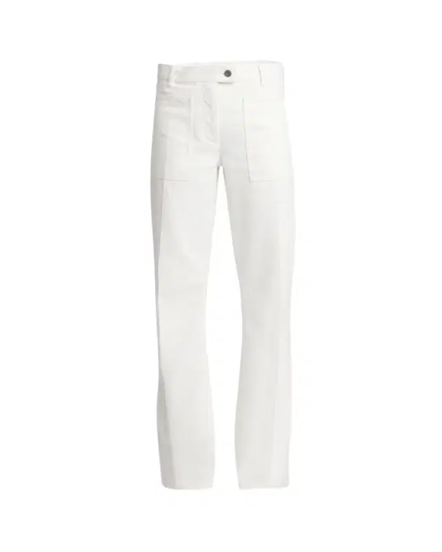High-Rise Midweight Denim Straight-Leg Pants