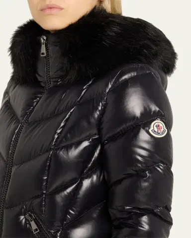 Moncler Fulmarus Faux Fur-Trimmed Hooded Long Down Jacket | Thumbnail 10